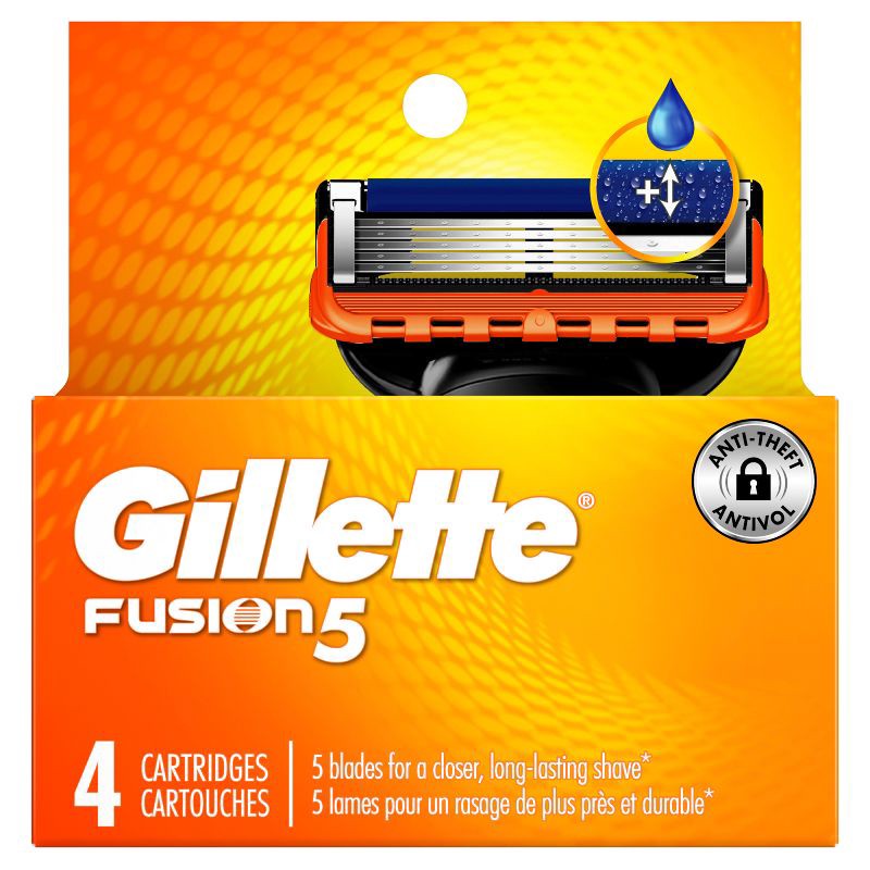 slide 2 of 9, Gillette Fusion5 Men's Razor Blade Refills - 4ct, 4 ct