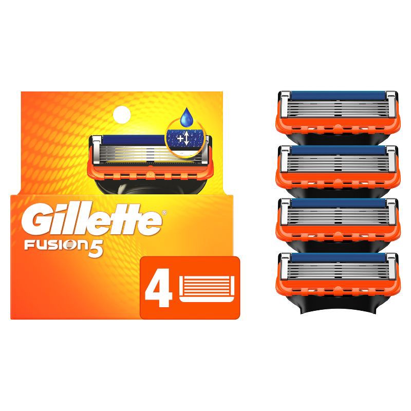 slide 1 of 9, Gillette Fusion5 Men's Razor Blade Refills - 4ct, 4 ct