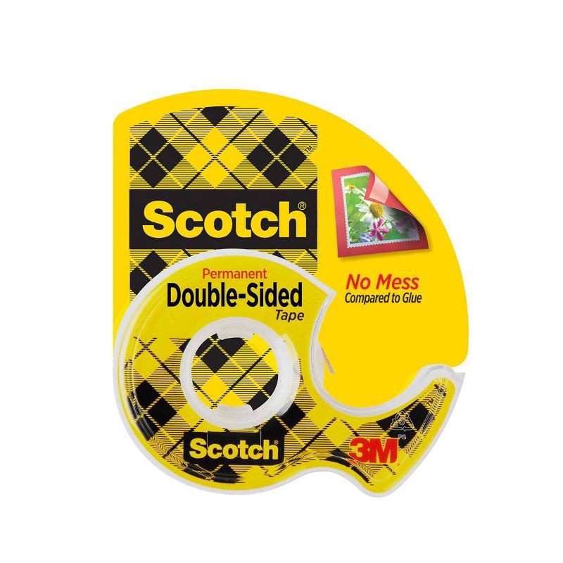 slide 2 of 13, Scotch 1ct Double Sided Permanent Tape .75" x 300": Clear Double Stick Tape for Gift Wrap & Art Projects, 1 ct