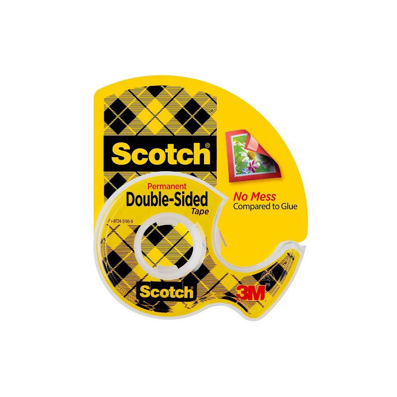 slide 1 of 12, Scotch 1ct Double Sided Permanent Tape .75" x 300", 1 ct