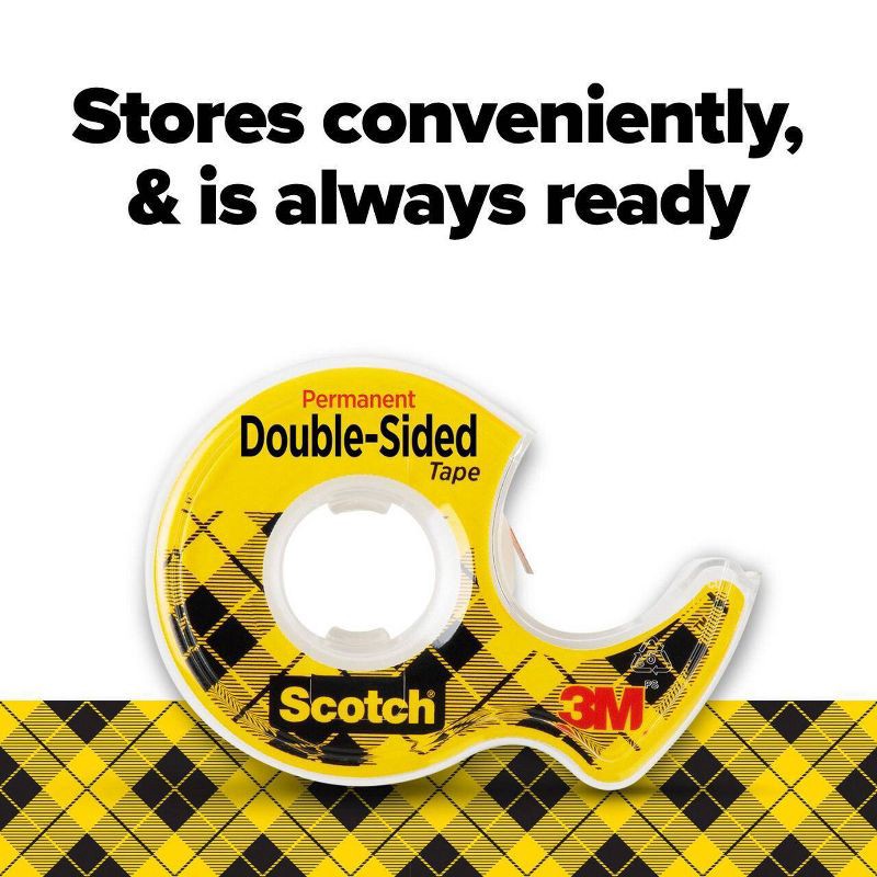 slide 8 of 13, Scotch 1ct Double Sided Permanent Tape .75" x 300": Clear Double Stick Tape for Gift Wrap & Art Projects, 1 ct
