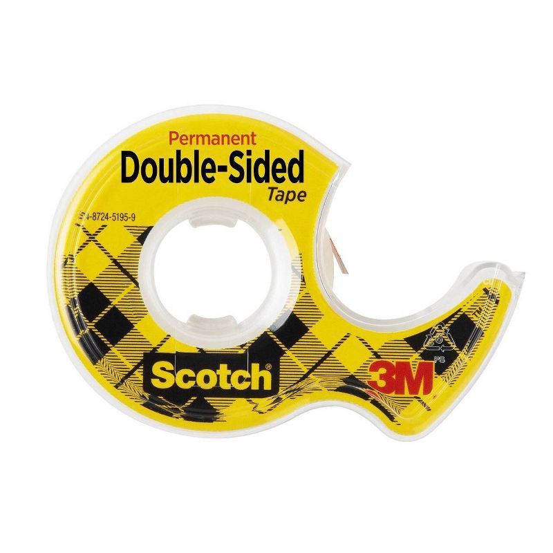 slide 11 of 13, Scotch 1ct Double Sided Permanent Tape .75" x 300": Clear Double Stick Tape for Gift Wrap & Art Projects, 1 ct