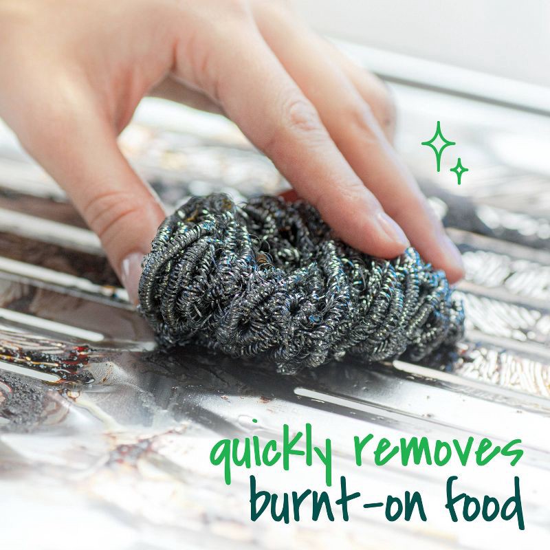 slide 6 of 10, Scotch-Brite Stainless Steel Scrubbing Pads - 3ct, 3 ct