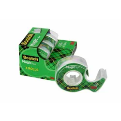 Scotch Magic Tape with Dispensers 3pk