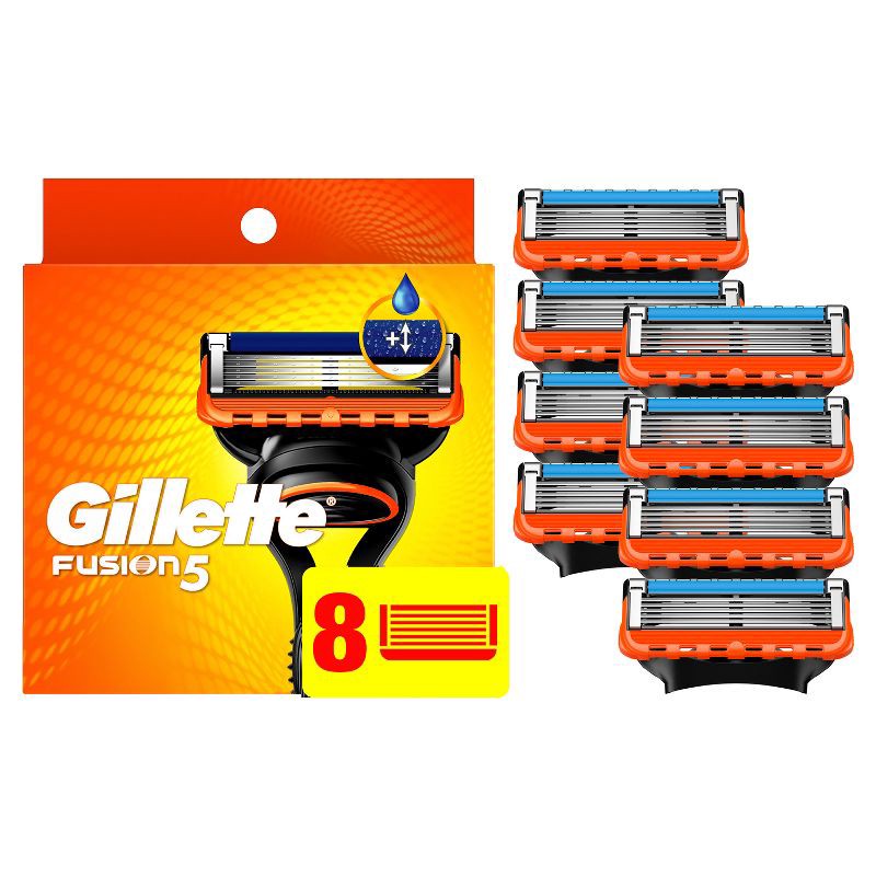 slide 1 of 9, Gillette Fusion5 Men's Razor Blade Refills - 8ct, 8 ct