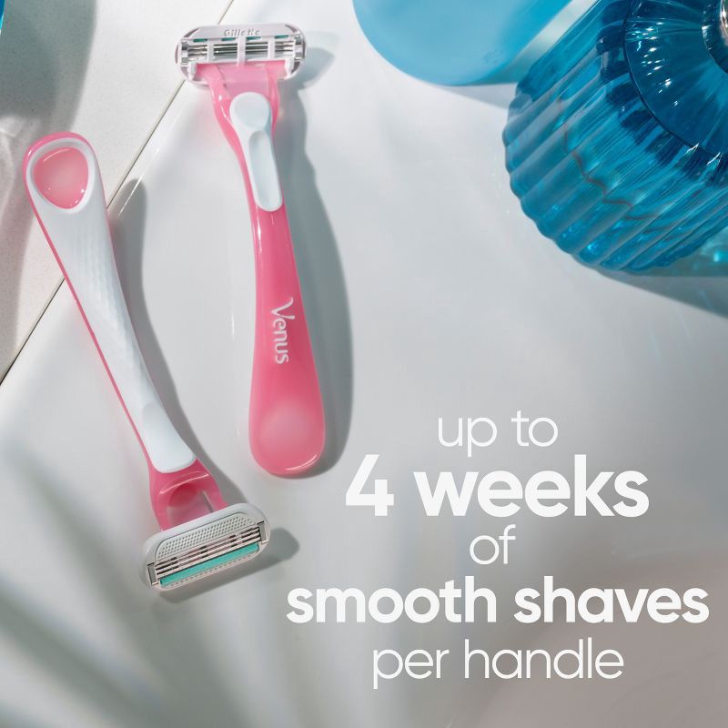 slide 3 of 8, Venus Sensitive Women's Disposable Razors - 3ct, 3 ct