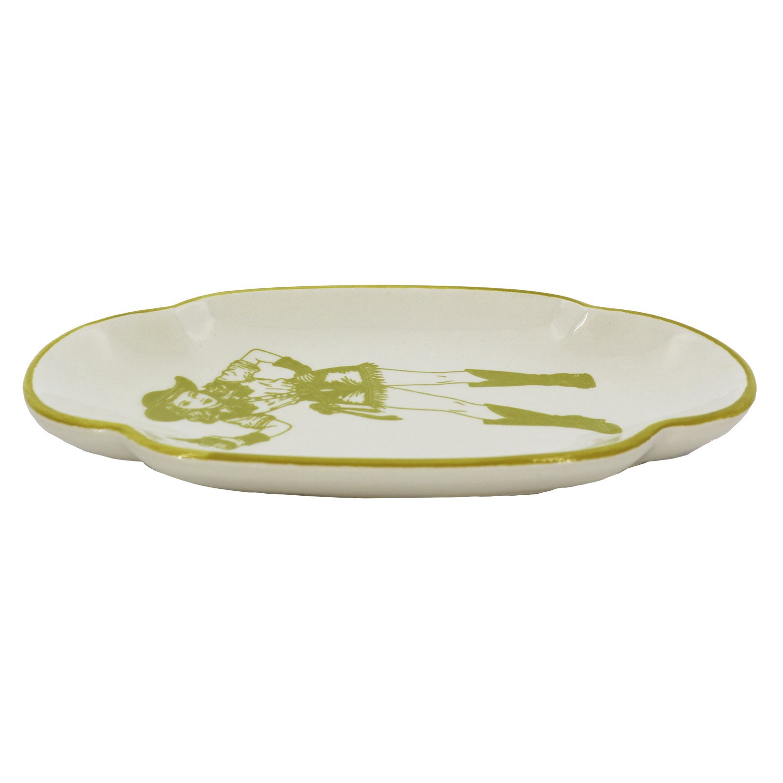 slide 3 of 3, 8.25" Lime Green Cowgirl Ceramic Dish By Ashland, 8.25 in
