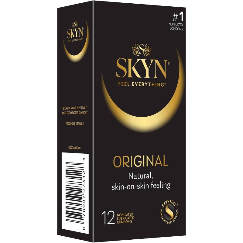 slide 2 of 6, SKYN Original Non-Latex Lubricated Condoms - 12ct, 12 ct