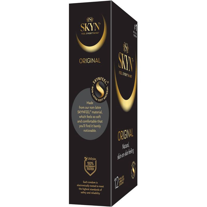 slide 4 of 6, SKYN Original Non-Latex Lubricated Condoms - 12ct, 12 ct