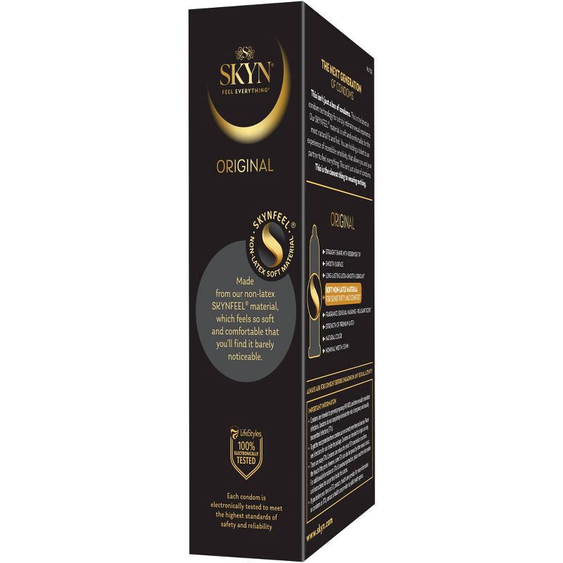 slide 5 of 6, SKYN Original Non-Latex Lubricated Condoms - 12ct, 12 ct
