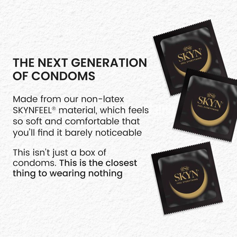 slide 6 of 6, SKYN Original Non-Latex Lubricated Condoms - 12ct, 12 ct