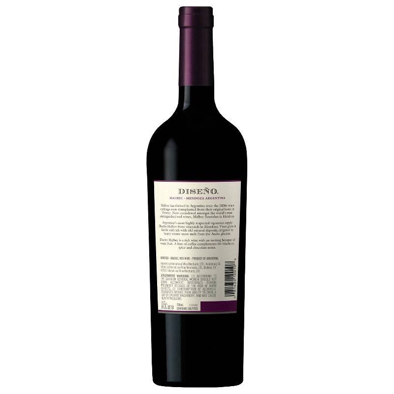 slide 2 of 4, Diseno Malbec Red Wine - 750ml Bottle, 750 ml