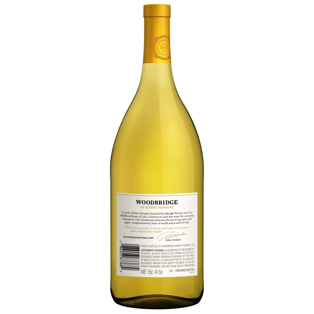 slide 3 of 3, Woodbridge by Robert Mondavi by Robert Mondavi Chardonnay White Wine - 1.5L Bottle, 1.5 liter