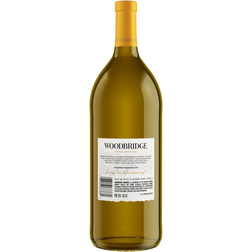 slide 3 of 3, Woodbridge by Robert Mondavi by Robert Mondavi Chardonnay White Wine, 1.5 liter