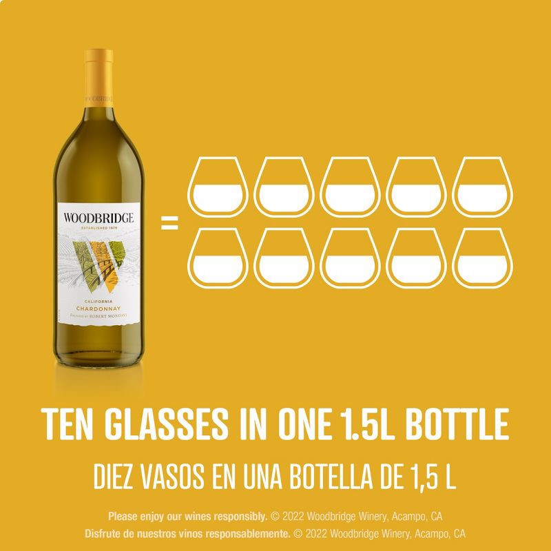 slide 7 of 12, Woodbridge by Robert Mondavi Woodbridge Chardonnay White Wine - 1.5L Bottle, 1.5 liter