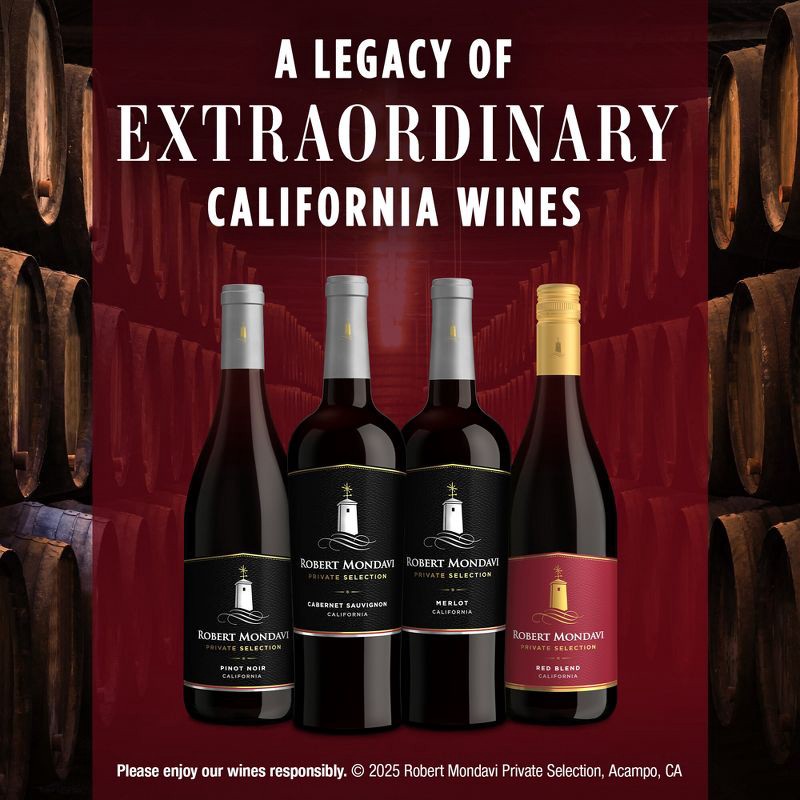 slide 5 of 11, Robert Mondavi Private Selection Merlot Red Wine - 750ml Bottle, 750 ml