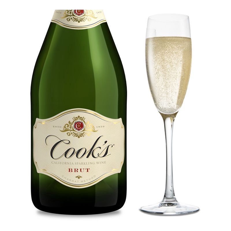 slide 1 of 8, Cook's California Champagne Brut White Sparkling Wine - 750ml Bottle, 750 ml