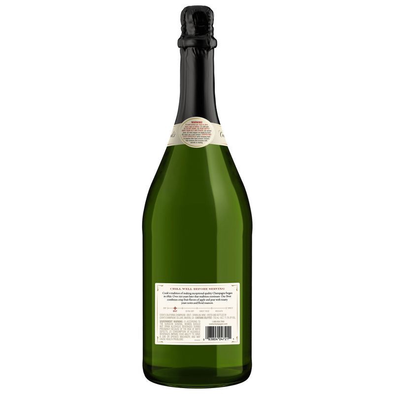 slide 8 of 8, Cook's California Champagne Brut White Sparkling Wine - 750ml Bottle, 750 ml