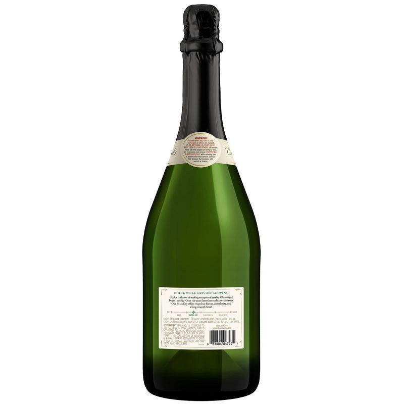 slide 8 of 8, Cook's California Champagne Extra Dry White Sparkling Wine - 750ml Bottle, 750 ml