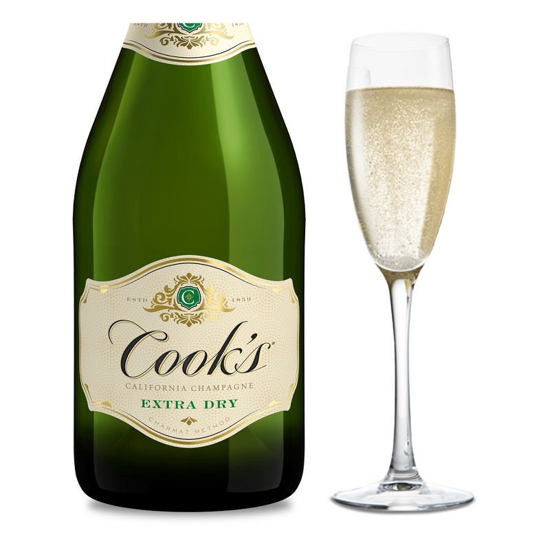 slide 1 of 8, Cook's California Champagne Extra Dry White Sparkling Wine - 750ml Bottle, 750 ml