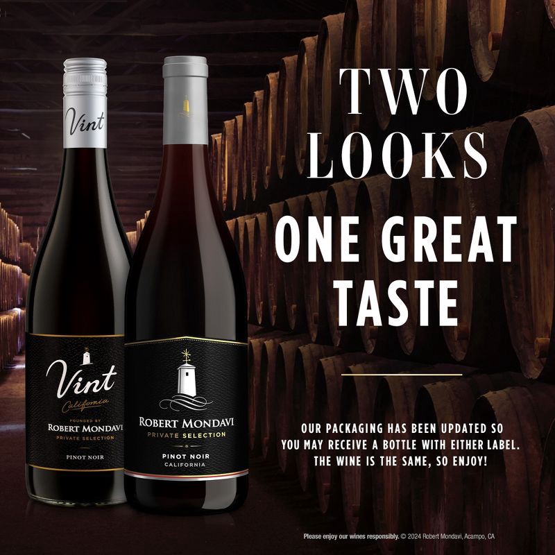 slide 3 of 11, Robert Mondavi Private Selection Pinot Noir Red Wine - 750ml Bottle, 750 ml