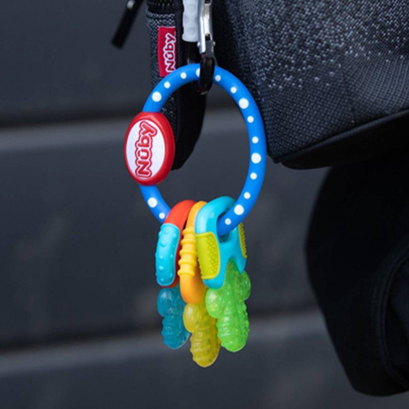 slide 4 of 8, Nuby Ice Gel Baby Teether Keys, 1 ct