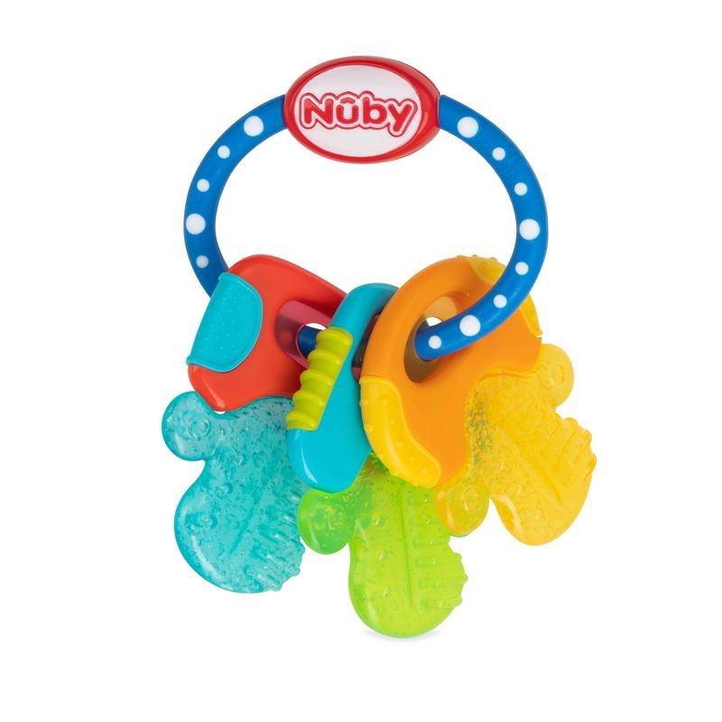 slide 7 of 8, Nuby Ice Gel Baby Teether Keys, 1 ct