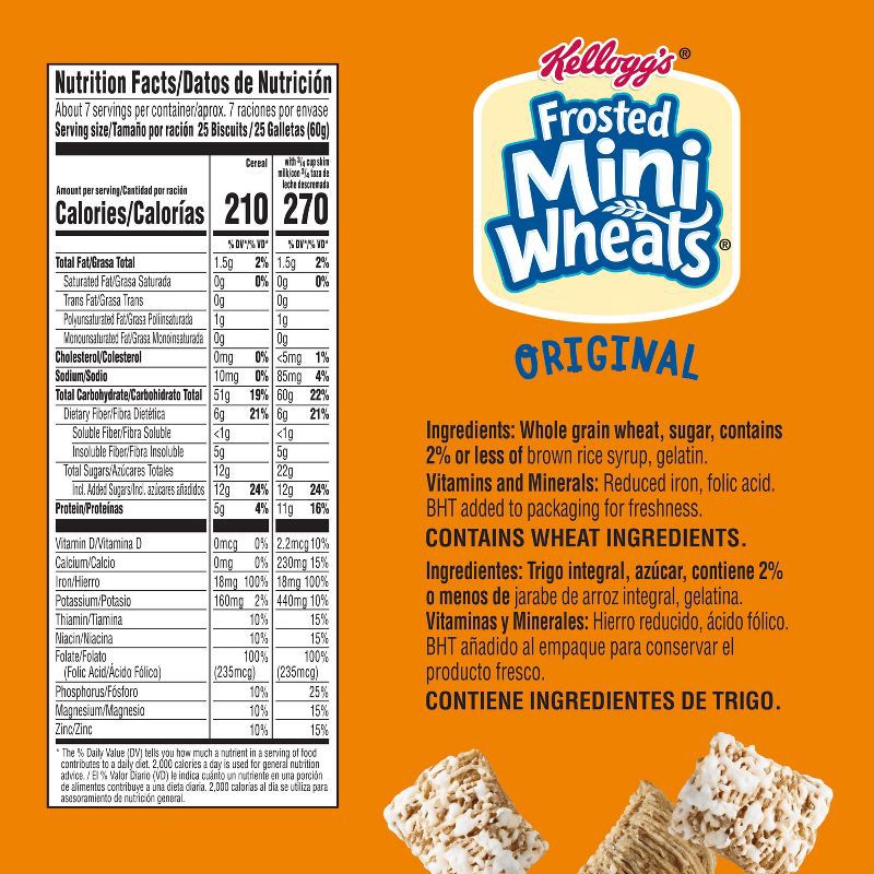 slide 2 of 11, Kellogg's Original Frosted Mini-Wheats Breakfast Cereal - 16oz, 16 oz