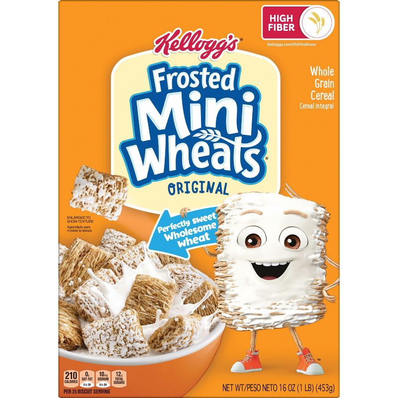 slide 3 of 11, Kellogg's Original Frosted Mini-Wheats Breakfast Cereal - 16oz, 16 oz