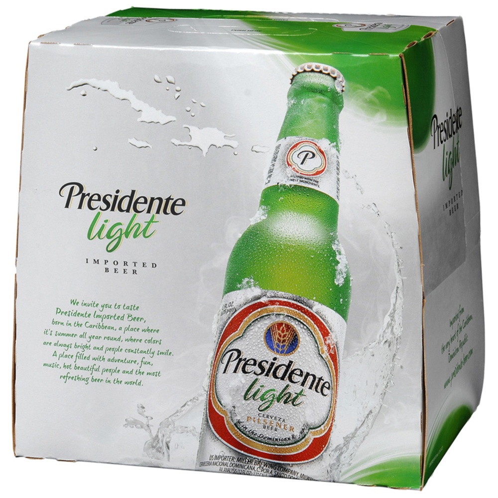 slide 2 of 2, Presidente Light - Import Presidente Light Pilsener Beer, 12 Pack 12 fl. oz. Bottles, 12 ct; 12 fl oz