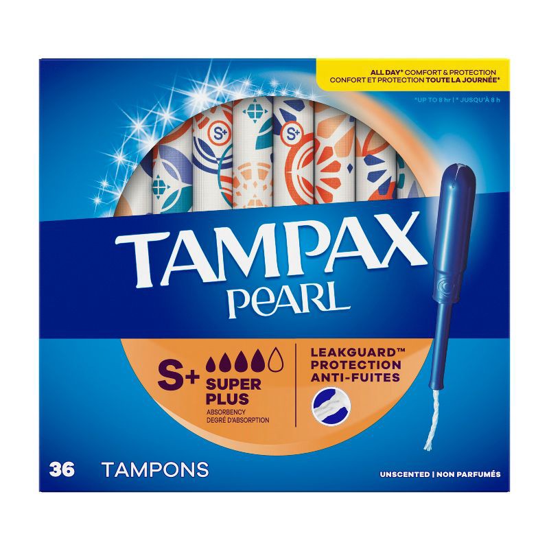 slide 14 of 14, Tampax Pearl Super Plus Absorbency Tampons - Unscented - 36ct, 36 ct