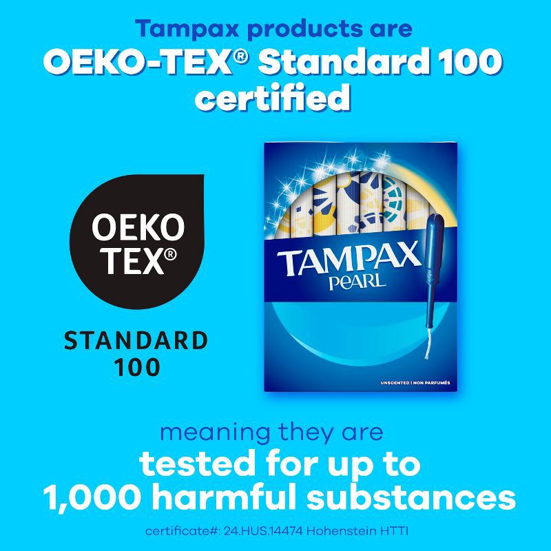 slide 9 of 14, Tampax Pearl Super Plus Absorbency Tampons - Unscented - 36ct, 36 ct