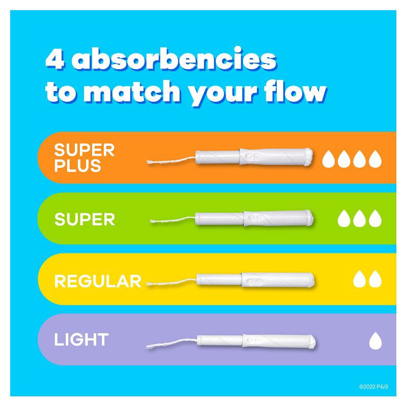 slide 2 of 7, Tampax Cardboard Super Plus Absorbency Anti-Slip Grip LeakGuard Skirt Tampons - Unscented - 40ct, 40 ct