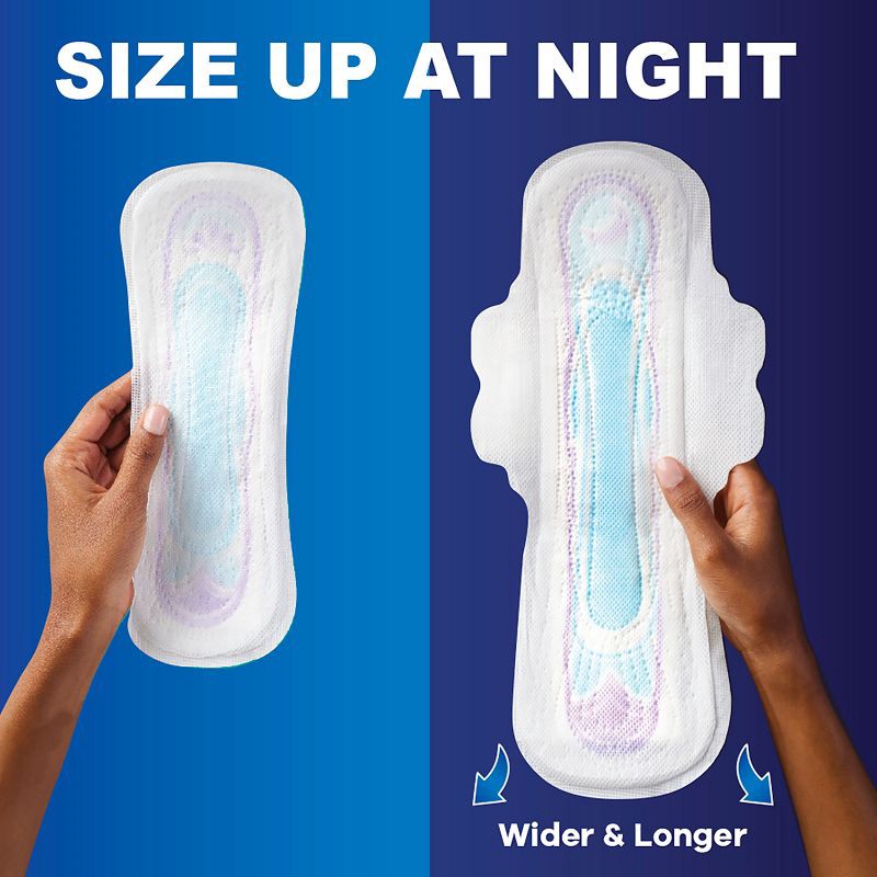 slide 7 of 9, Always Ultra Thin Pads Size 2 Super Long Absorbency Unscented Without Wings - 40ct, 40 ct