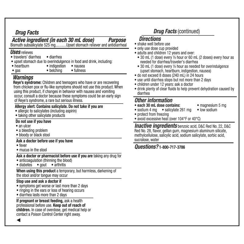 slide 8 of 8, Pepto-Bismol - 5 Symptom Stomach Relief Original Liquid - 16 fl oz, 16 fl oz