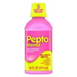 Pepto-Bismol - 5 Symptom Stomach Relief Original Liquid - 16 fl oz