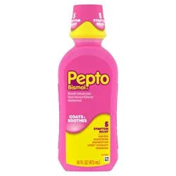 Pepto-Bismol - 5 Symptom Stomach Relief Original Liquid - 16 fl oz
