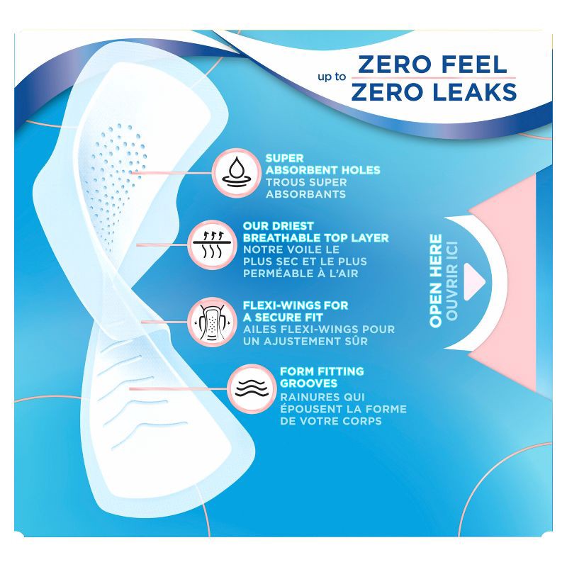 slide 13 of 13, Always Infinity Regular Absorbency FlexFoam Pads for Women - Unscented - Size 1 - 36ct, 1 x 36 ct