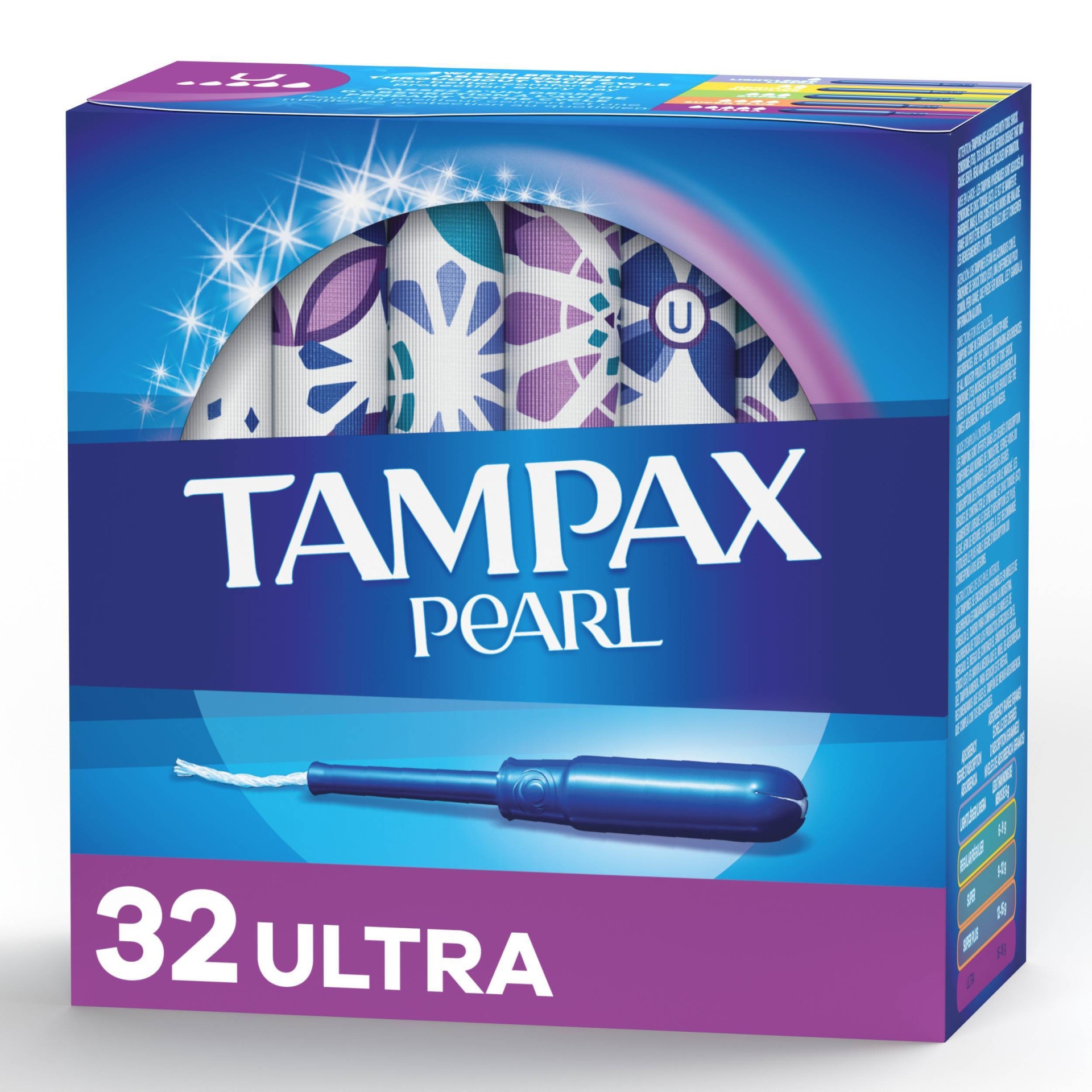 slide 1 of 8, Tampax Pearl Tampons - Ultra Absorbency with LeakGuard Braid - Unscented, 36 ct