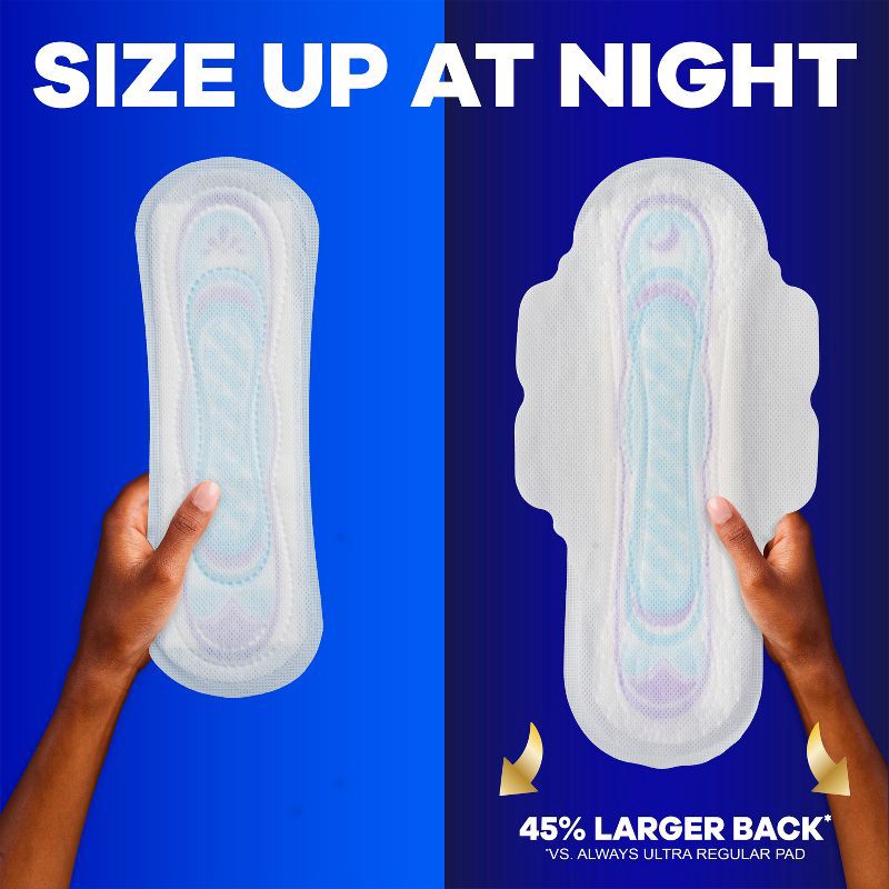 slide 7 of 13, Always Ultra Thin Pads Size 1 Regular Absorbency Unscented - 44ct, 44 ct