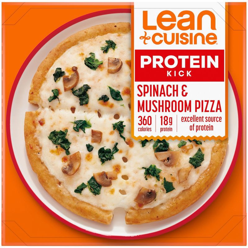 slide 1 of 10, Lean Cuisine Protein Kick Spinach & Mushroom Frozen Pizza - 6.1oz, 6.1 oz