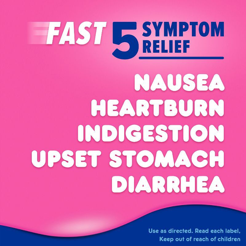 slide 3 of 10, Pepto-Bismol Ultra 5 Symptom Stomach Relief Original Liquid - 8 fl oz, 8 fl oz