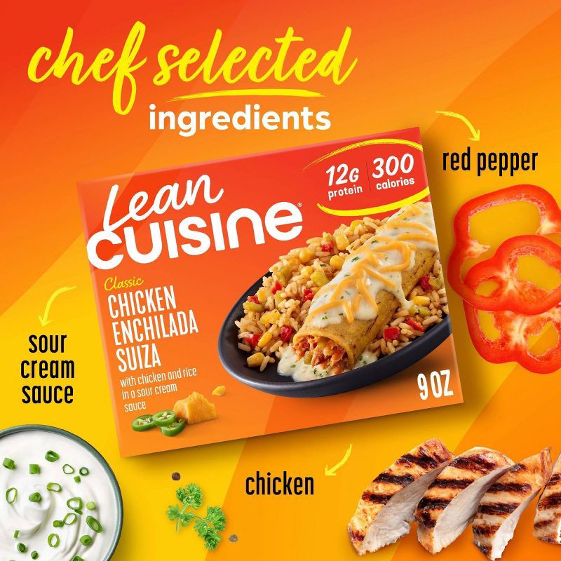 slide 4 of 8, Lean Cuisine Frozen Comfort Cravings Chicken Enchilada Suiza - 9oz, 9 oz