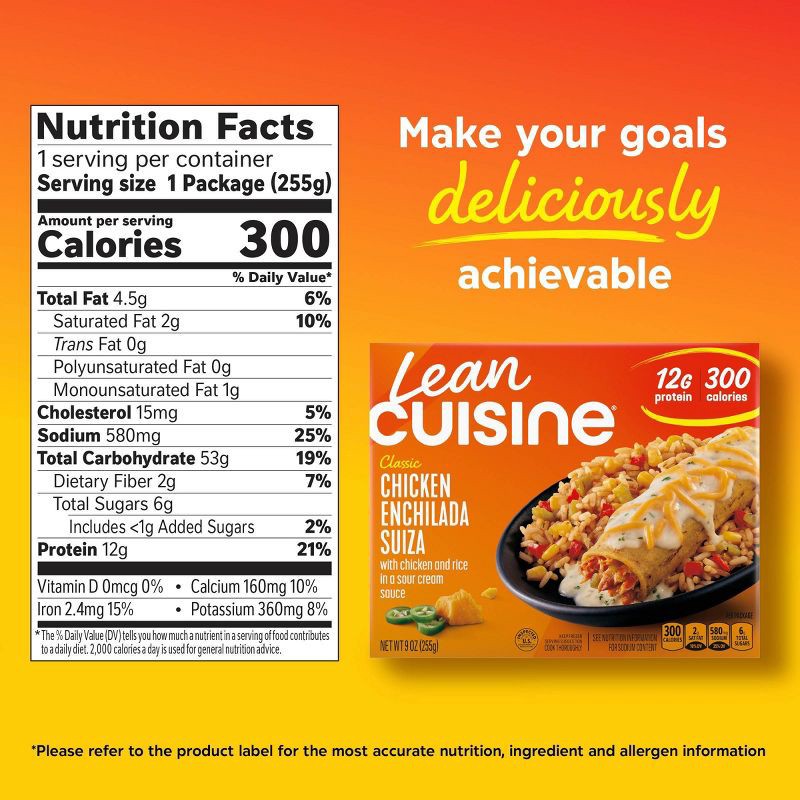 slide 7 of 8, Lean Cuisine Frozen Comfort Cravings Chicken Enchilada Suiza - 9oz, 9 oz