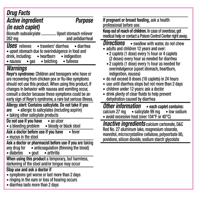 slide 2 of 10, Pepto-Bismol 5 Symptom Stomach Relief Caplets - 40ct, 40 ct