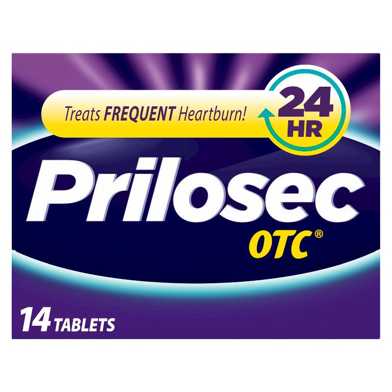 slide 2 of 9, Prilosec OTC Omeprazole 20mg Delayed-Release Acid Reducer for Frequent Heartburn Tablets - 14ct, 14 ct; 20 mg