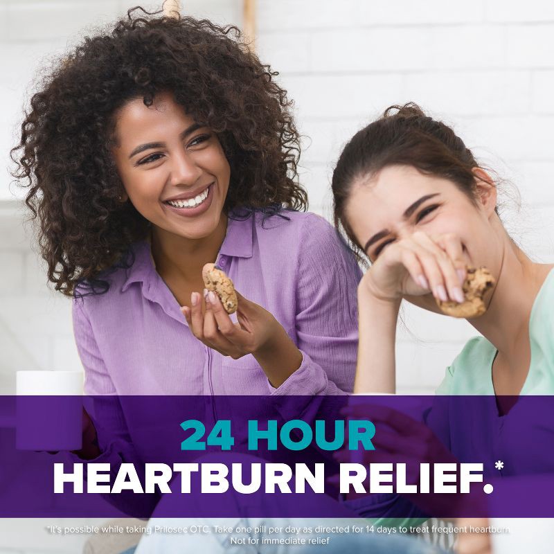 slide 7 of 9, Prilosec OTC Omeprazole 20mg Delayed-Release Acid Reducer for Frequent Heartburn Tablets - 14ct, 14 ct; 20 mg