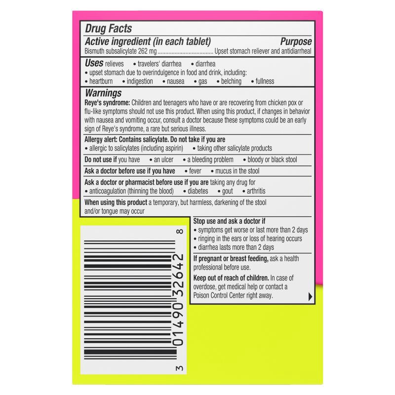 slide 8 of 9, Pepto-Bismol 5 Symptom Stomach Relief Chewable Tablets - 48ct, 48 ct