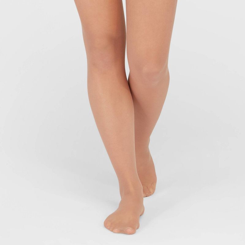 slide 2 of 2, ASSETS by SPANX Women's High-Waist Shaping Pantyhose - Nude 2: Sheer Control Top, Tummy & Thigh Slimming, 1 ct