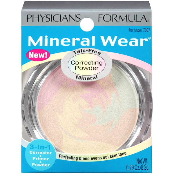 slide 1 of 4, Physicians Formula Mineral Wear Correcting Powder, 1 ct